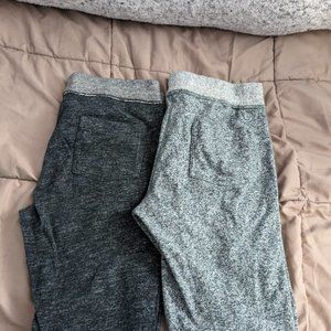 2 pair lot of J Crew heavyweight knit pants in medium